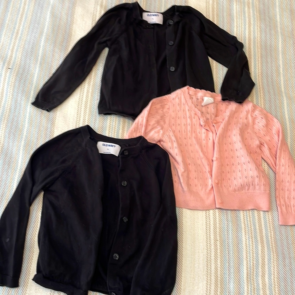 Gap and Old Navy button up cardigans 3T. Bundle of 3